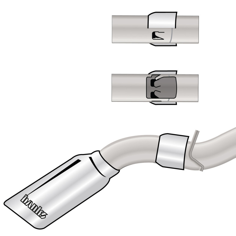 GMC Sierra 3500 Performance Exhaust - Banks Power - Monster Exhaust System, Single Exit - Black - `17-`19